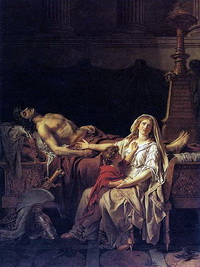 Андромаха у тела Гектора (Ж.Л. Давид, 1783 г.)