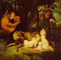 Ромул, Рем и волчица. 1616. Рим. Капитолийский музей