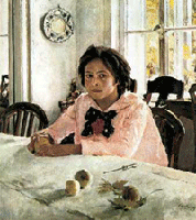 Девочка с персиками (В.А. Серов)
