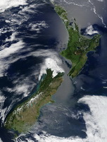 Новая Зеландия (вид из космоса)